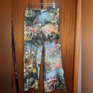 Artistic Print Wide Leg Pants From Dolls Kill Sample Sale Size S